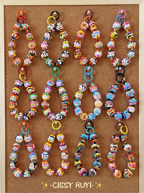 【3号链接】手绘珠捏捏包挂手机链