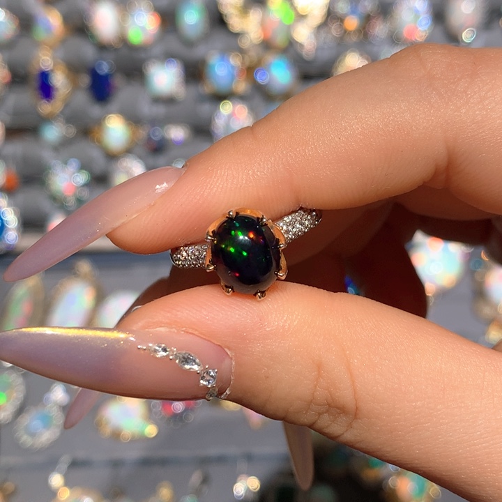 欧泊欧泊戒指t未镶嵌