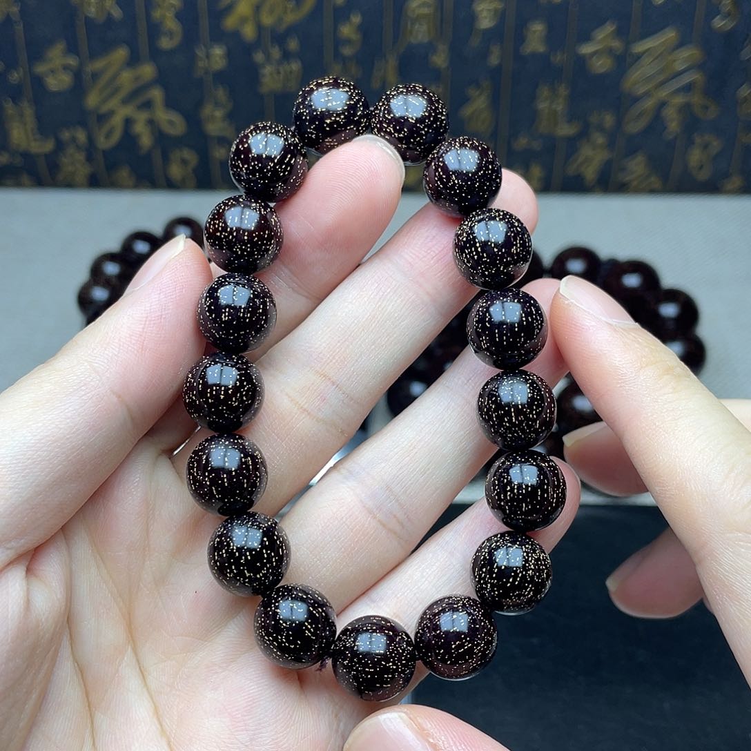 檀香紫檀（小叶紫檀）1.2 17颗 高油密 爆满金星