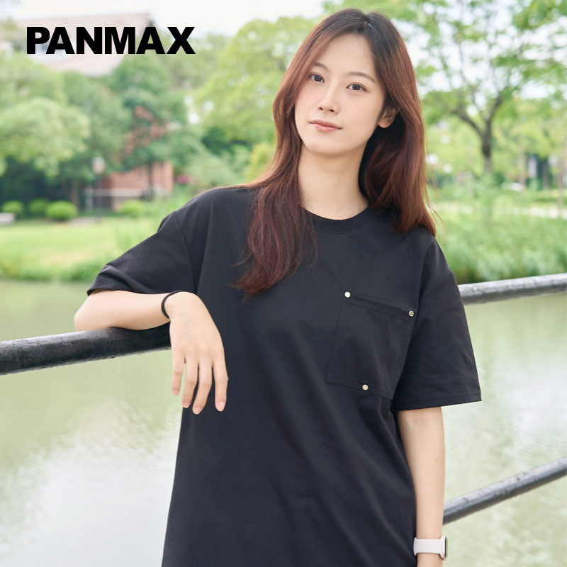 【清仓】大码男士透气夏季宽松户外短袖T恤时尚休闲铆钉