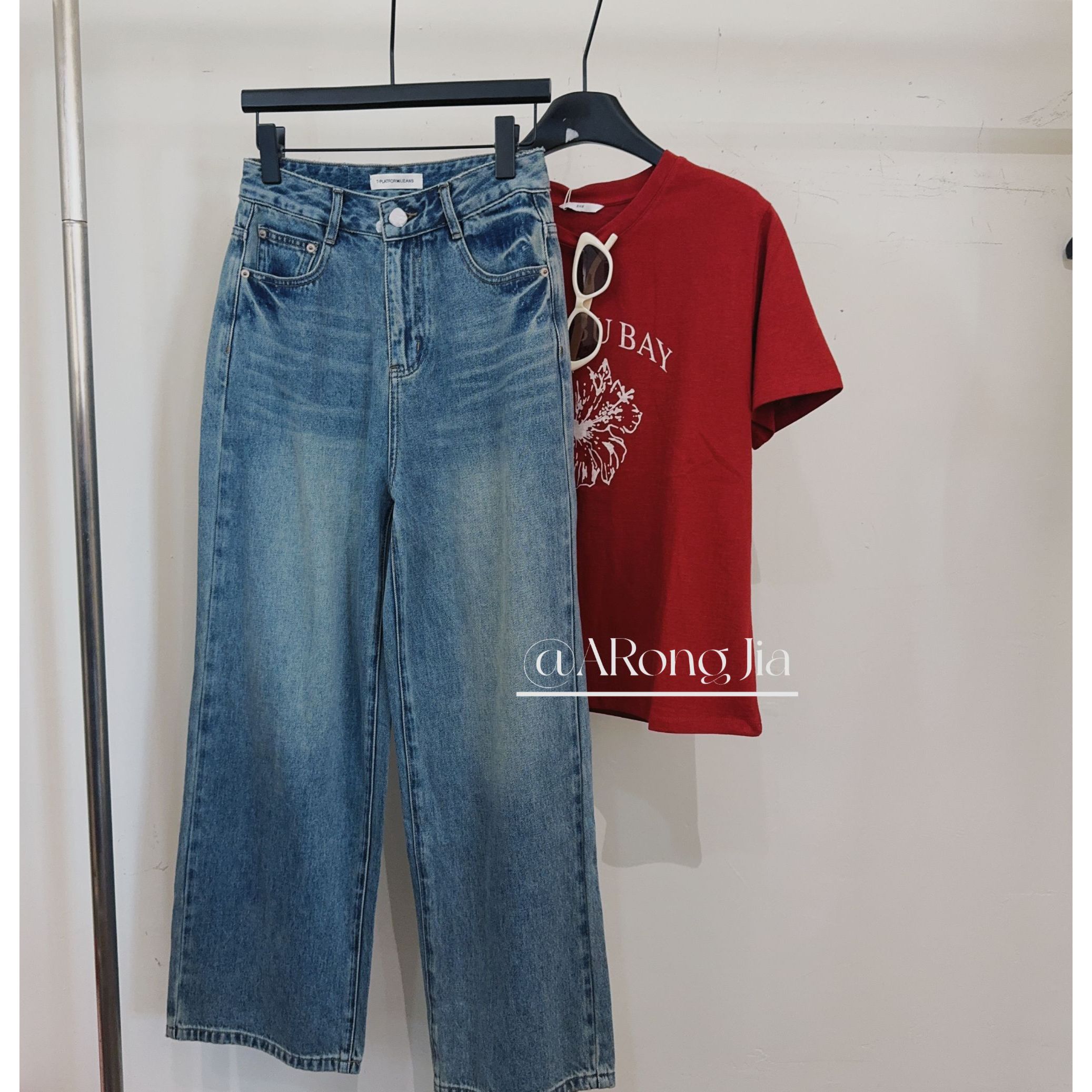 【ARONG阿荣家】牛仔裤73030-蓝色-S