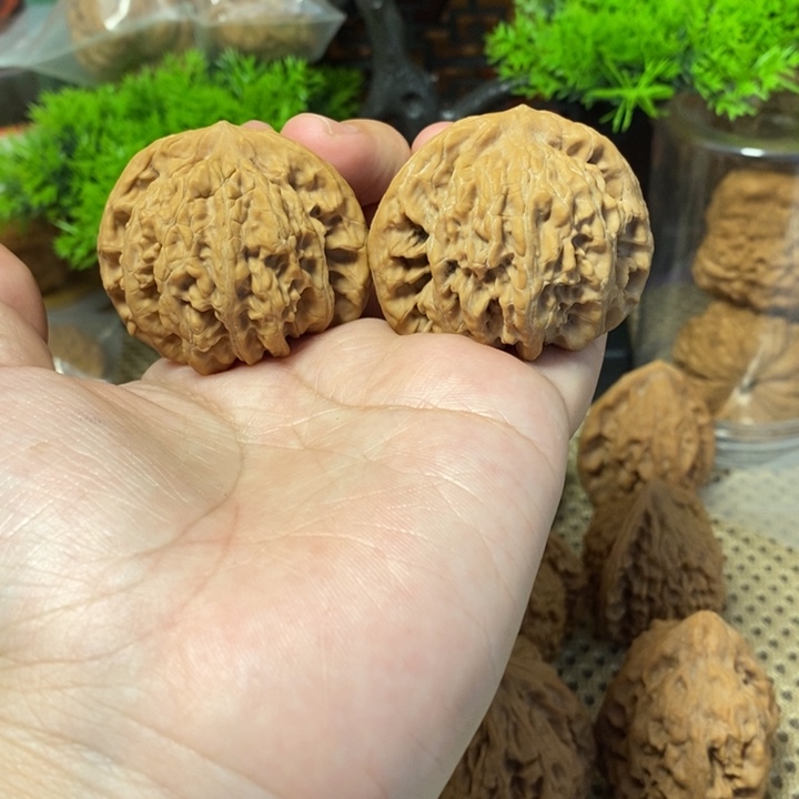 核桃手串/手链盘龙虎头43有磕