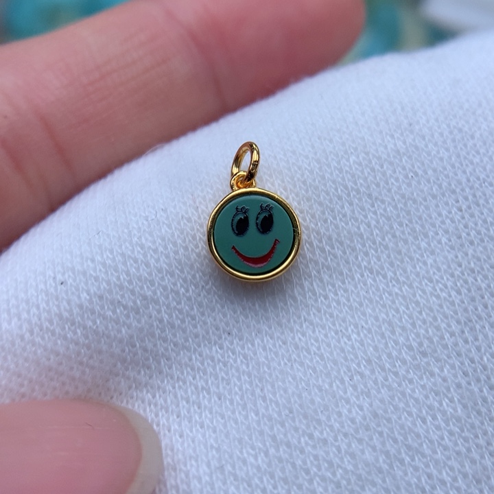 绿松石绿松石配饰银S925镀金镶嵌