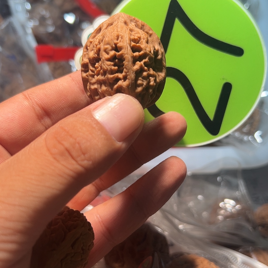文玩核桃，绿色27号