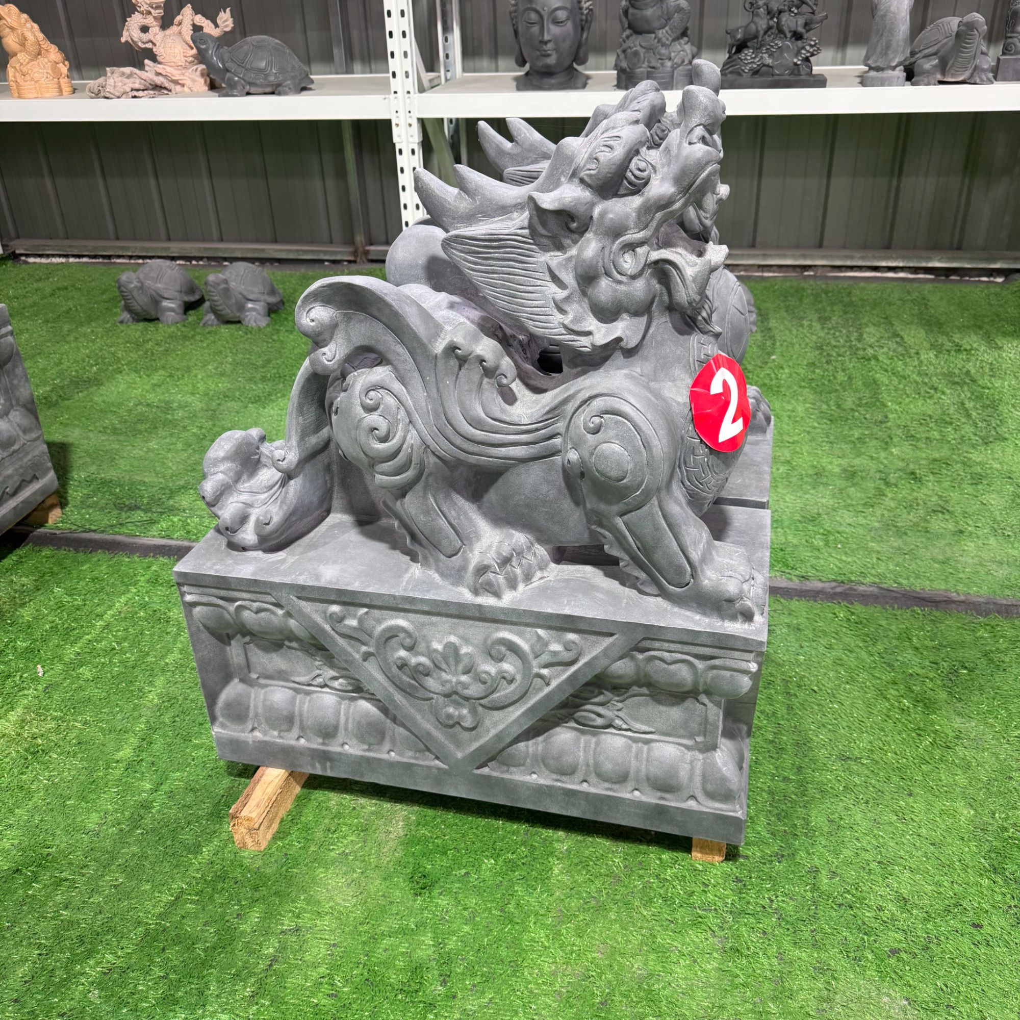 石雕貔貅石雕摆件一对公司商铺门口摆件装饰石头貔貅石雕青石