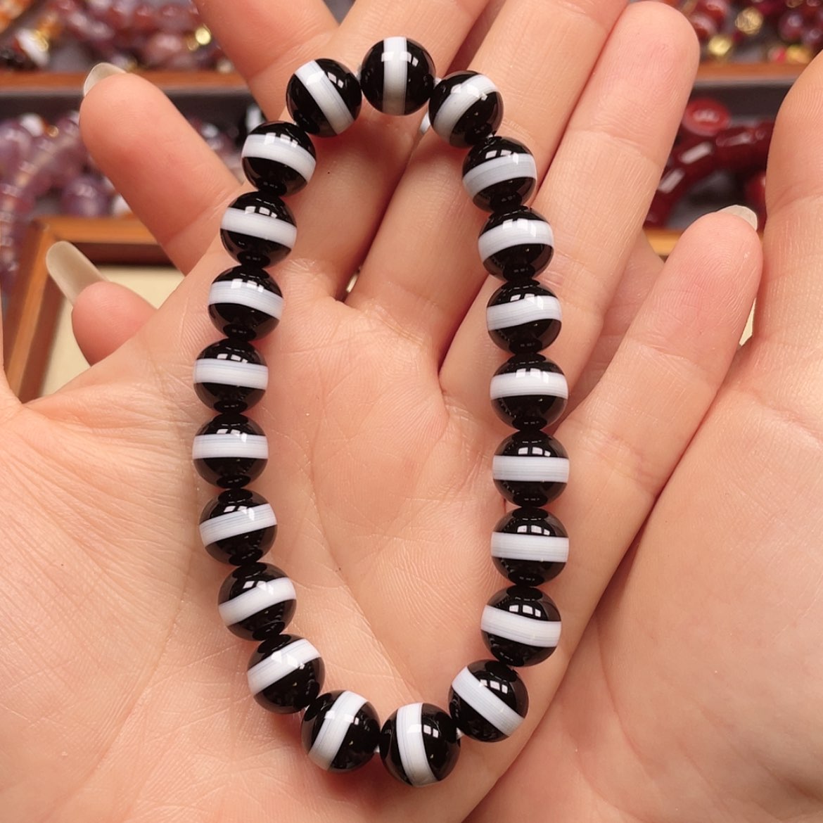 【闪购商品】玛瑙/玉髓合金珠宝半成品木*