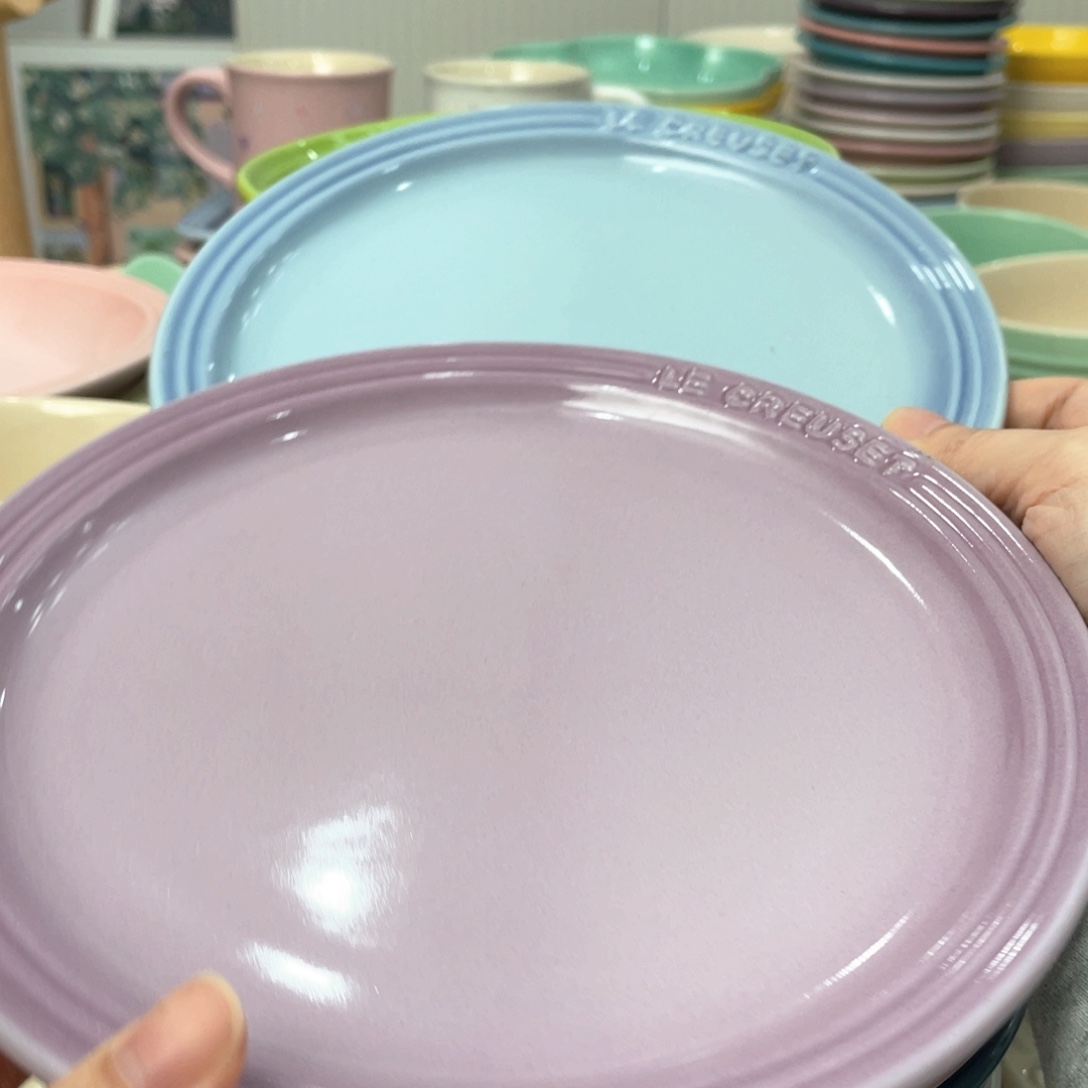 瓷片微瑕2个7英寸牛排盘