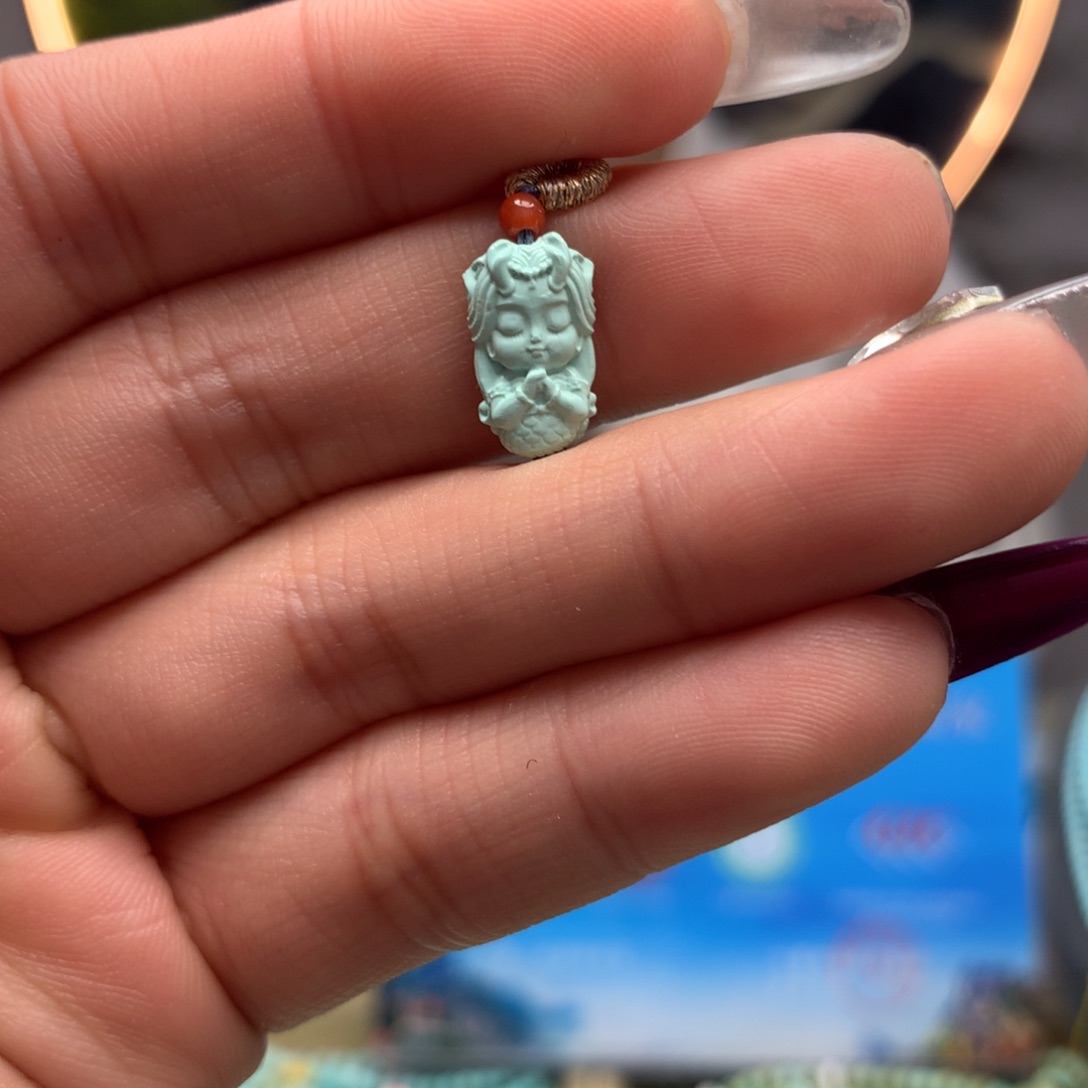 绿松石挂件未镶嵌