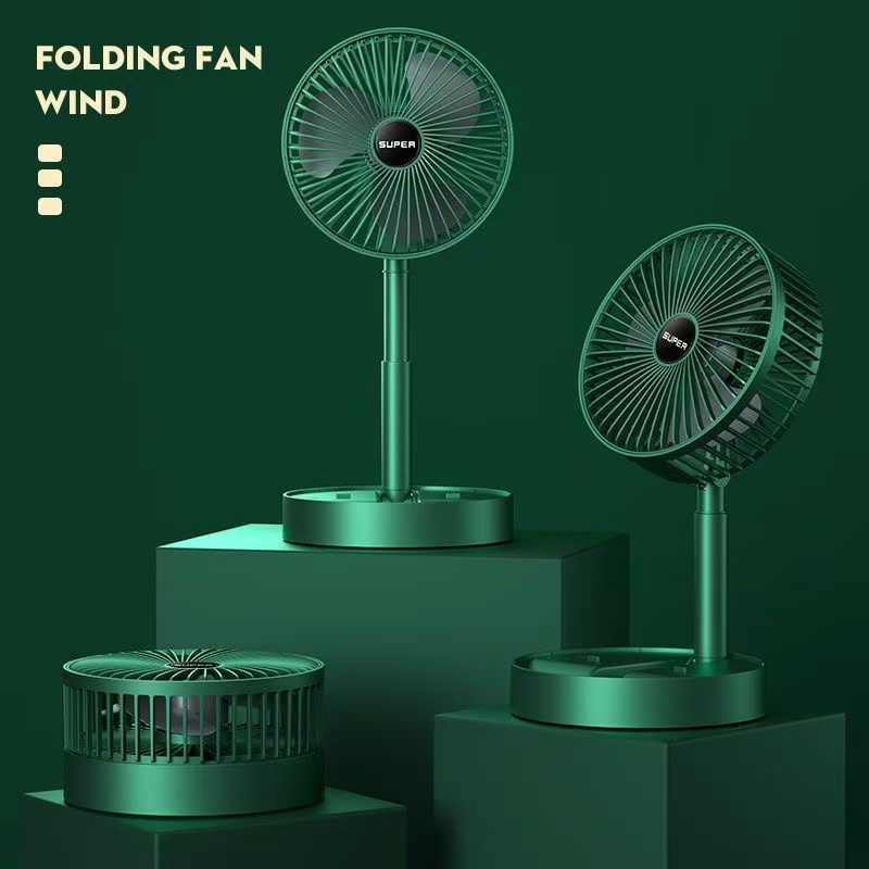 伸缩折叠电风扇颜色随机静音清仓宿舍出租屋可折叠无噪音