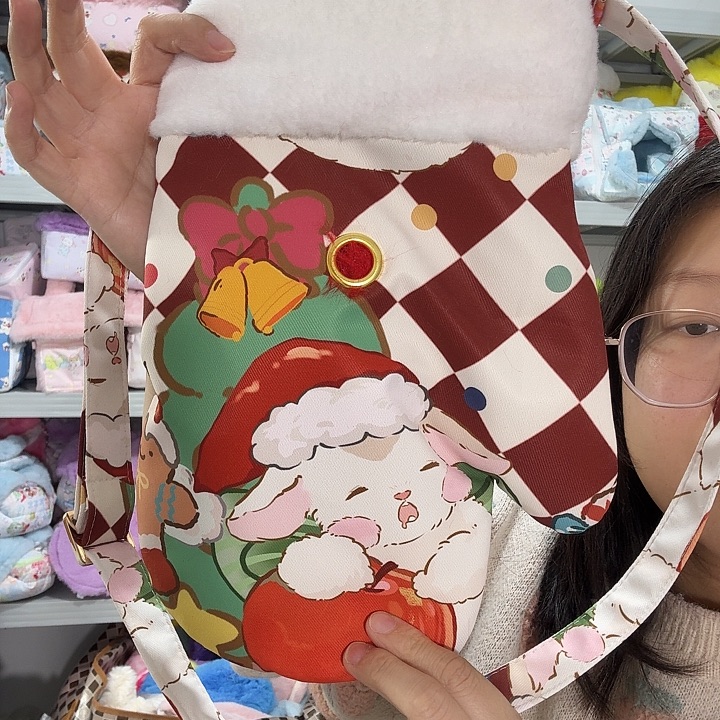 大手套圣诞限量大长毛包