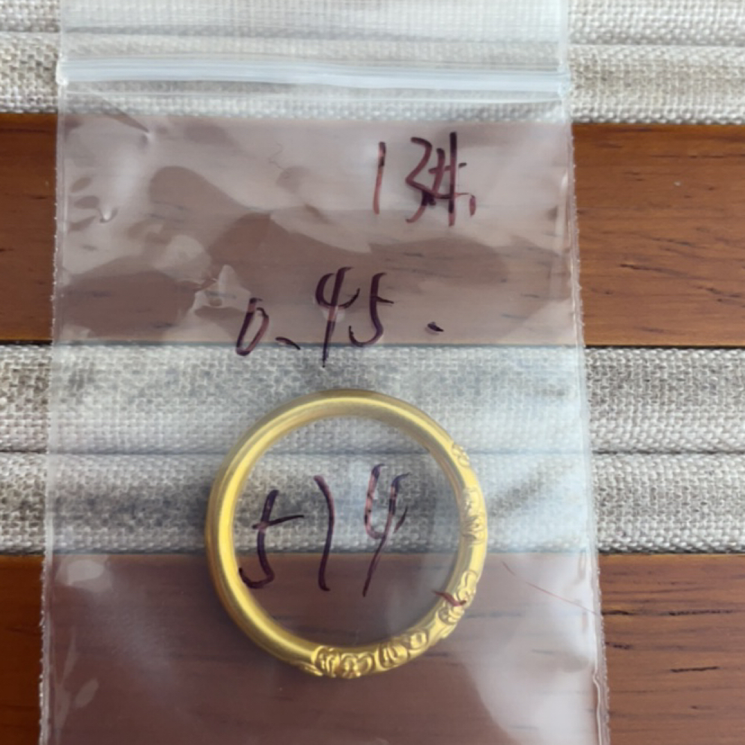 克重0.45 13号 樱花繁花戒指 足金999