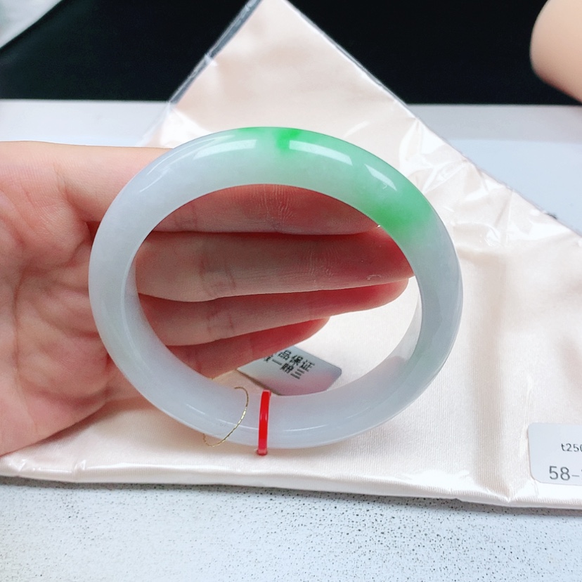 【闪购商品】翡翠手镯未镶嵌缅甸天然a货手镯58