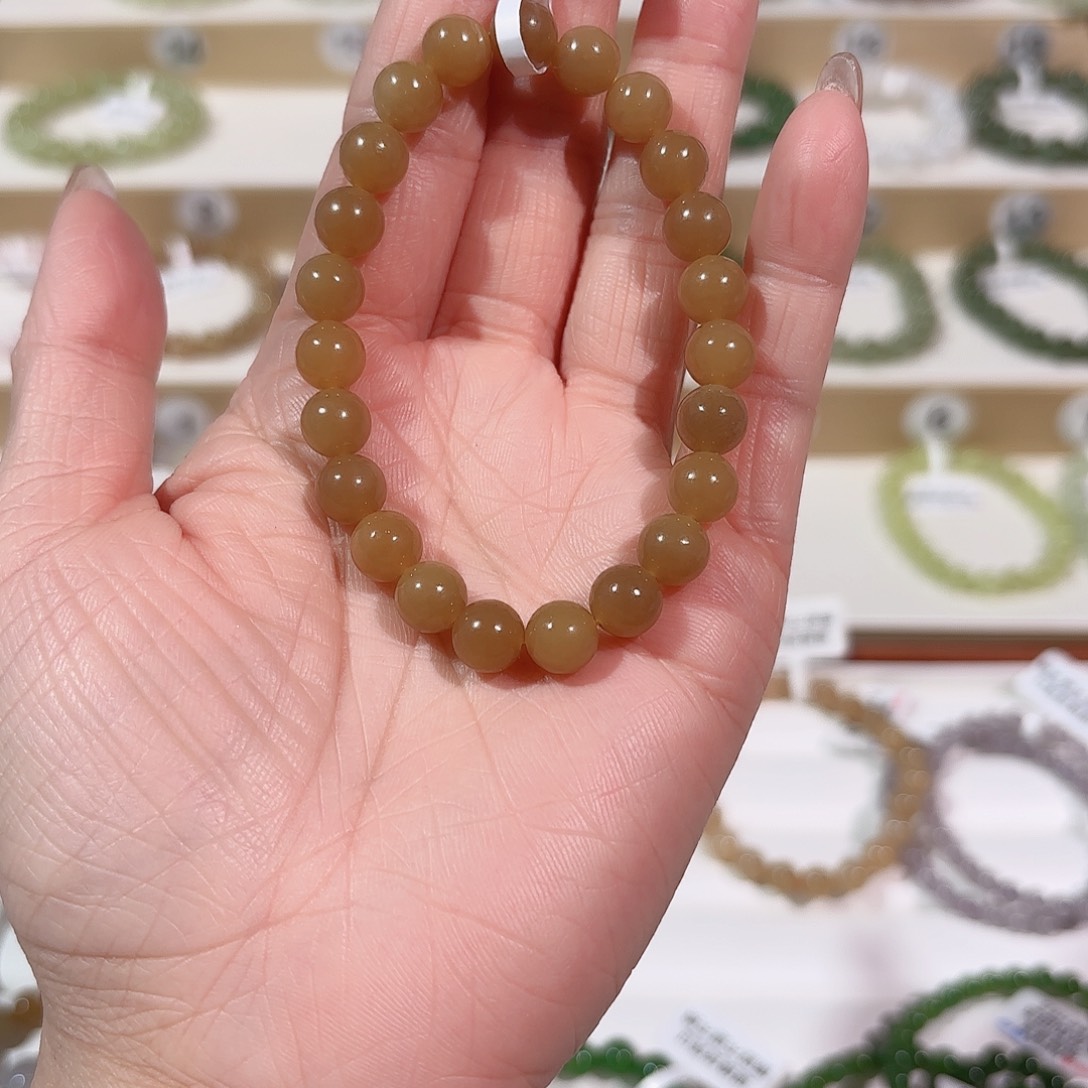 和田玉手链未镶嵌V