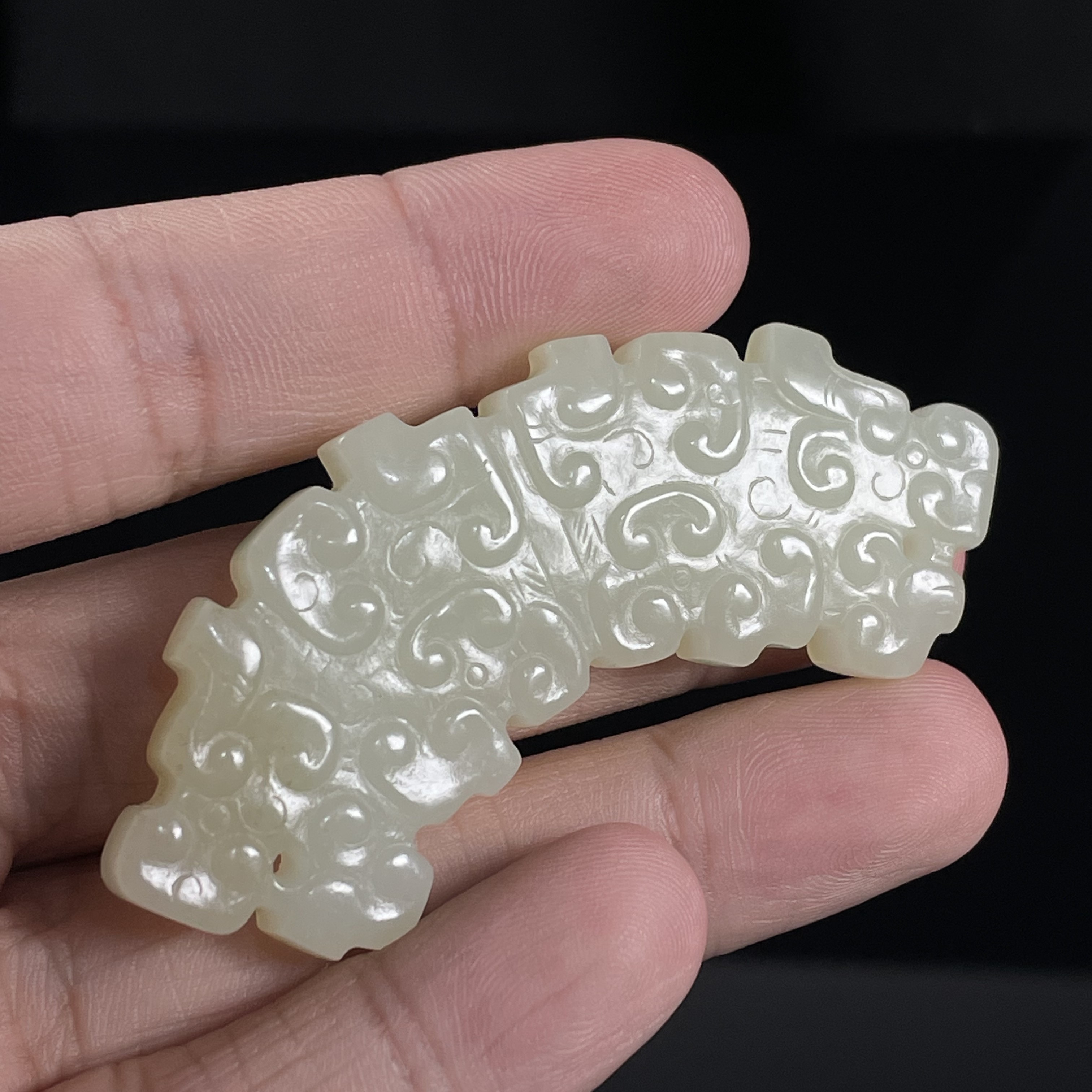 玉璜老和田玉蟠虺纹古玉佩戴六器男士珠宝