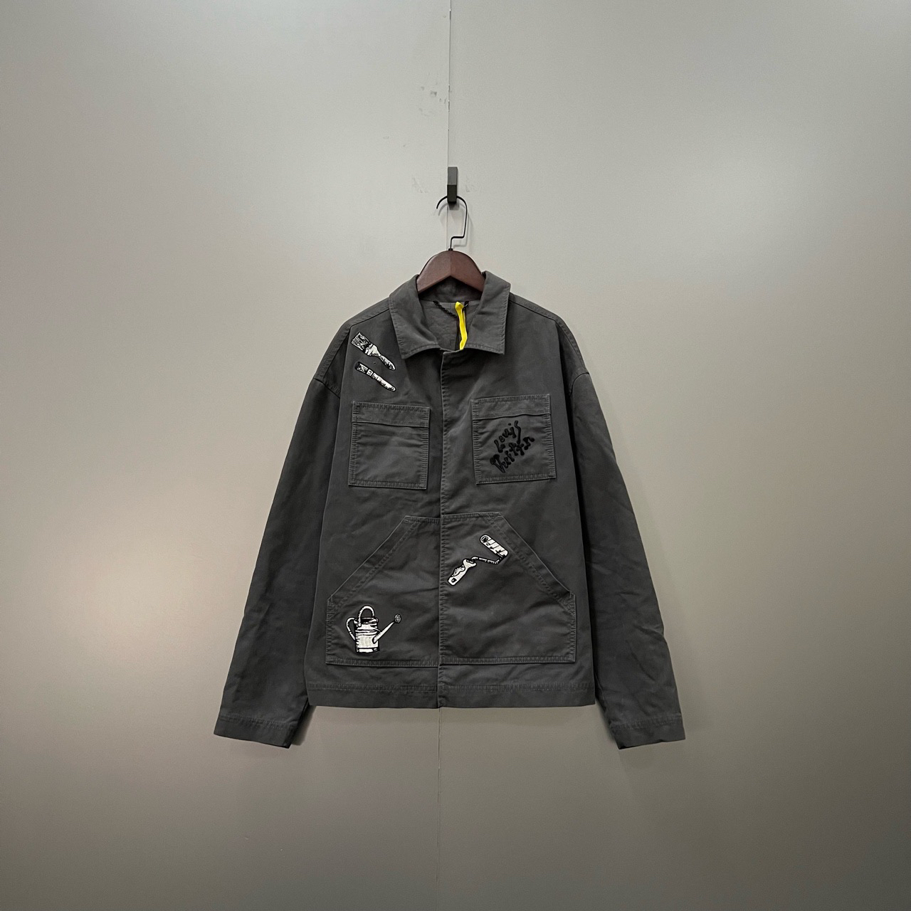 95新 LouisVuitton/路易威登 （bb）202 工具刺绣工装夹克 44码
