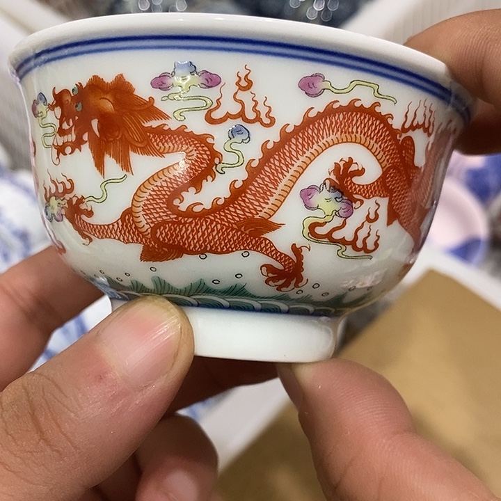 摆件景德镇陶瓷主人杯13455