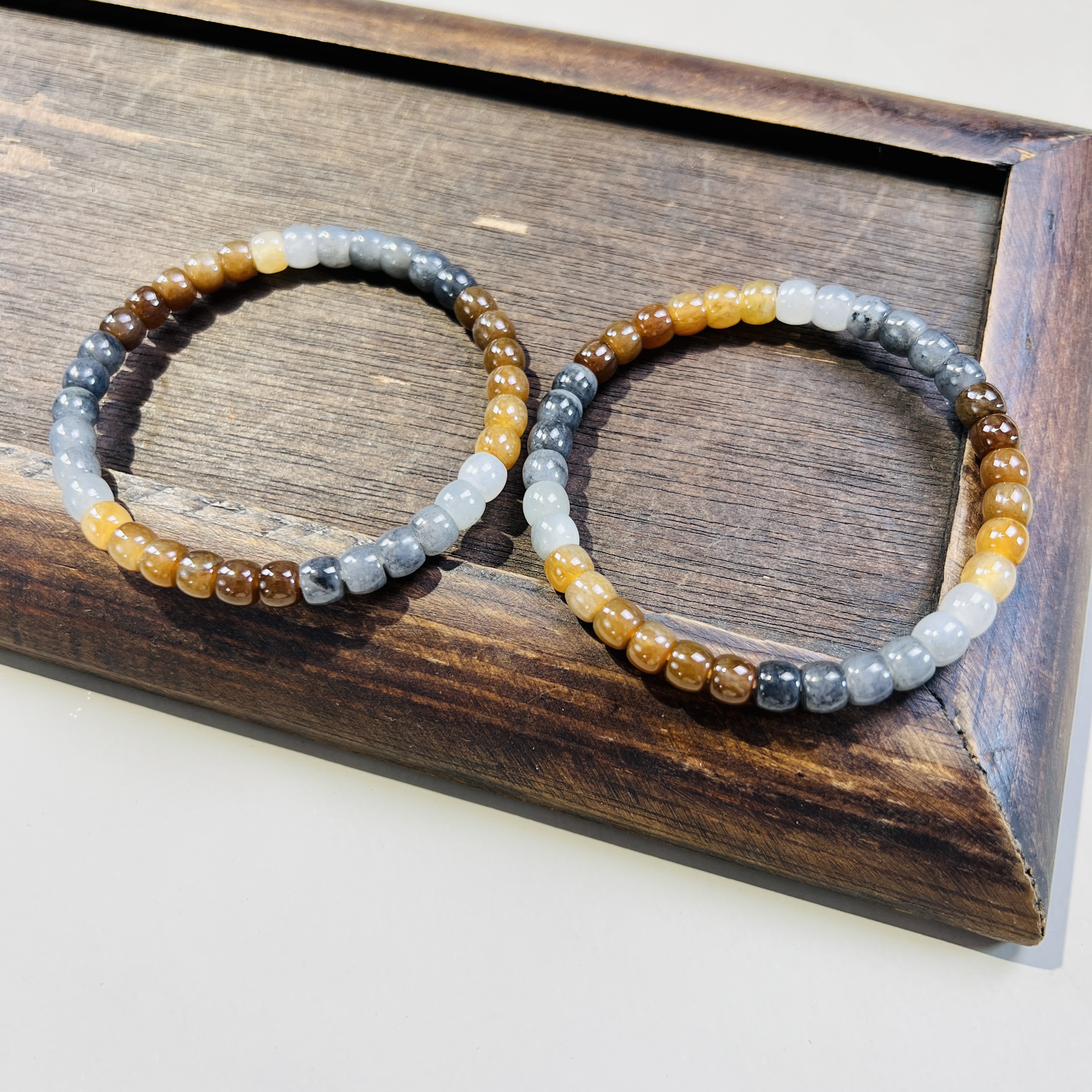 新疆料楼兰三色直切手串归圆直切收款男女同款手串多样性拍一发一