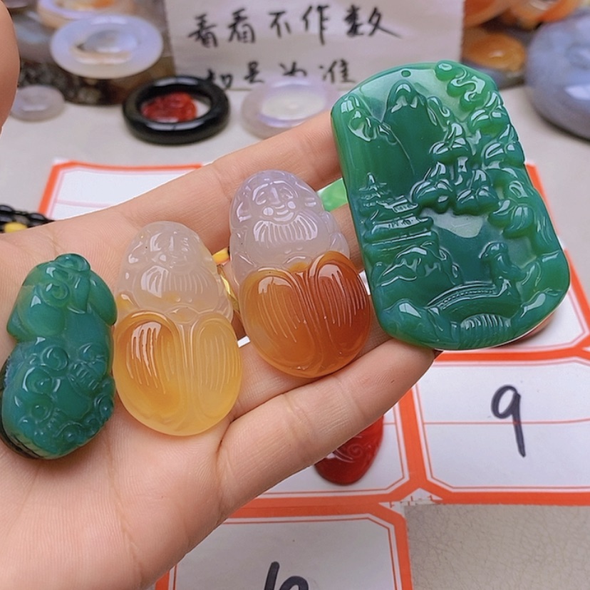 【闪购商品】未镶嵌玛瑙/玉髓珠宝半成品新**光