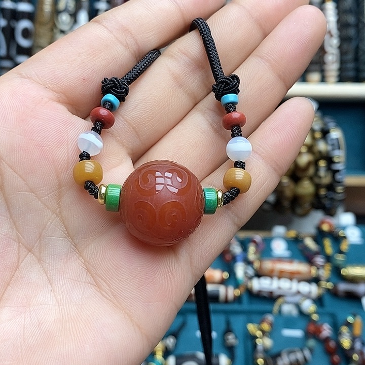 玛瑙/玉髓合金颈饰