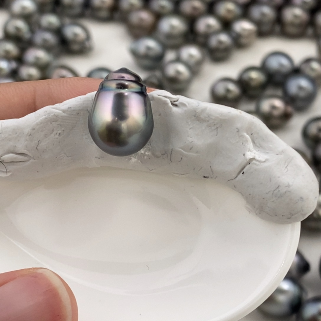 裸珠海水珍珠大溪地巴洛克炫粉11.3m