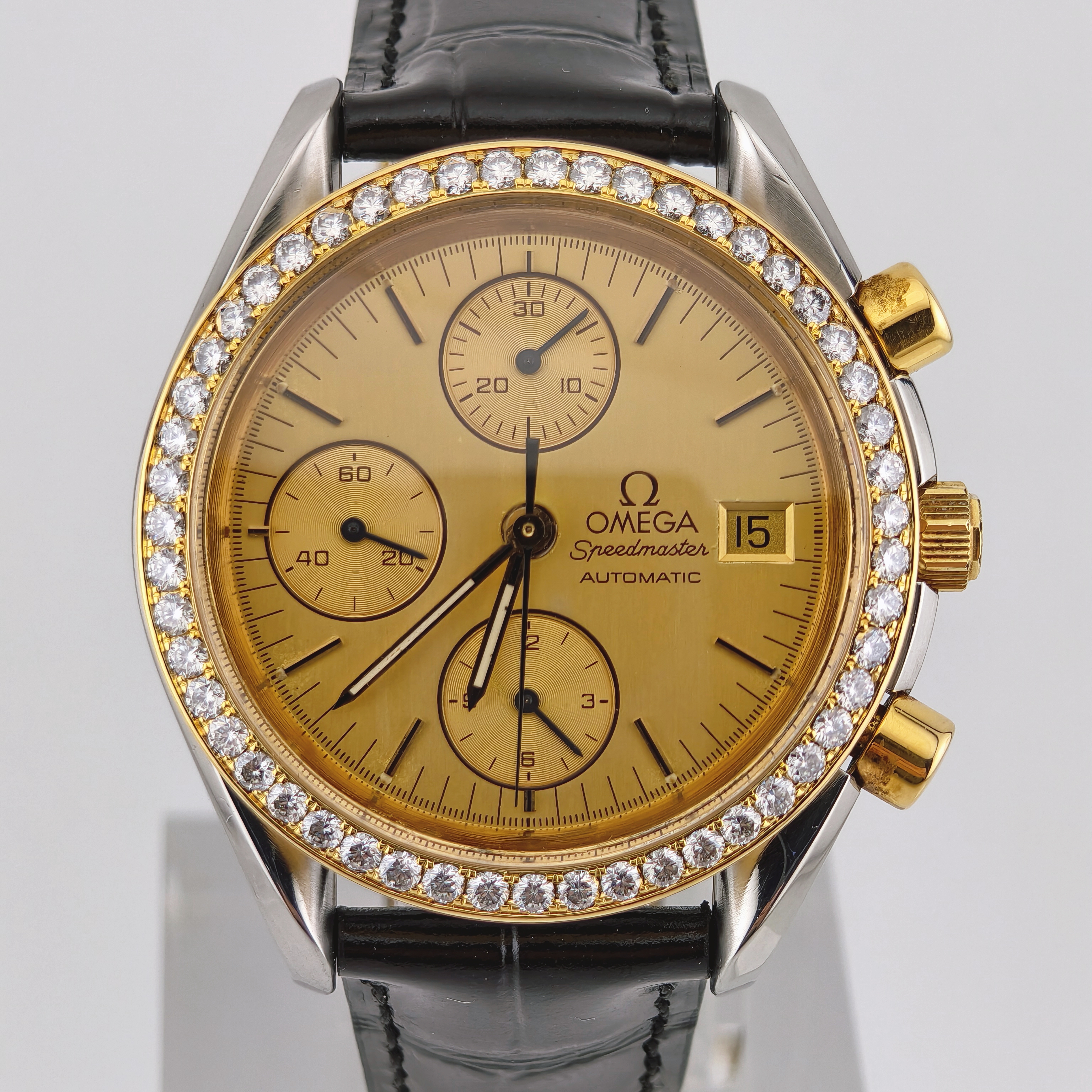 95新 Omega/欧米茄 超霸/39mm/后镶钻/自动机械/男士腕表/经典