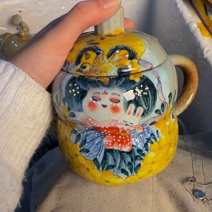 瓷片景德镇陶瓷手工手绘