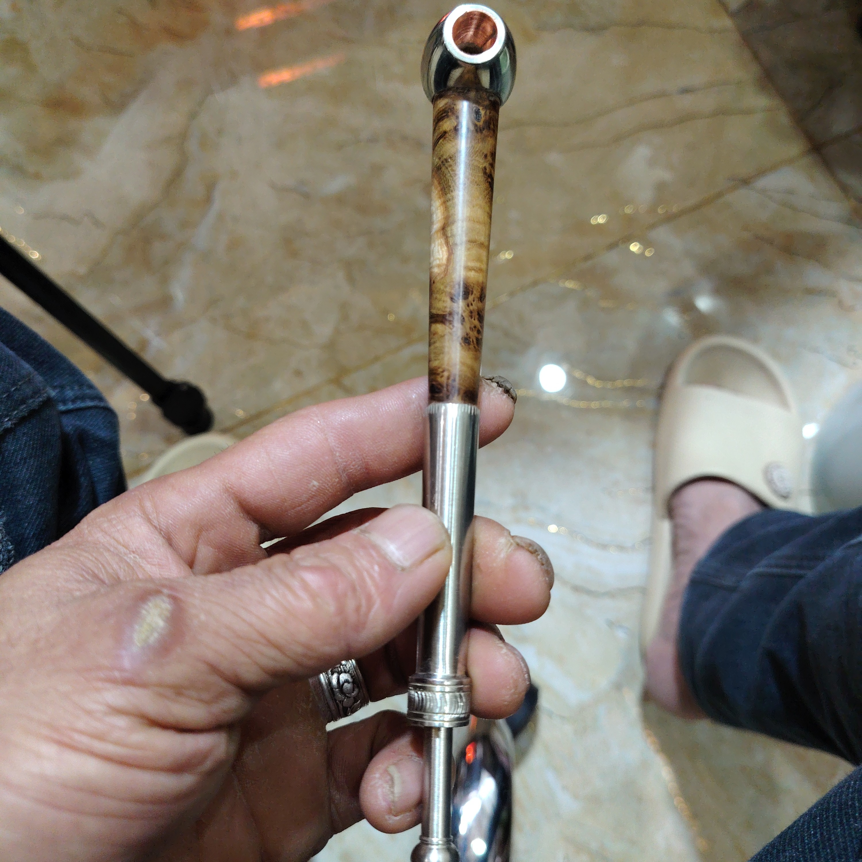 烟杆宣威工艺 18.5 厘米高货