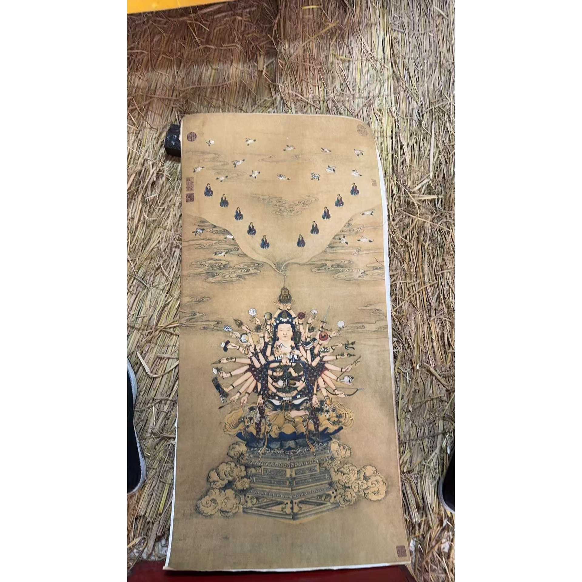 高端精品千手观音绘画类唐卡AA68