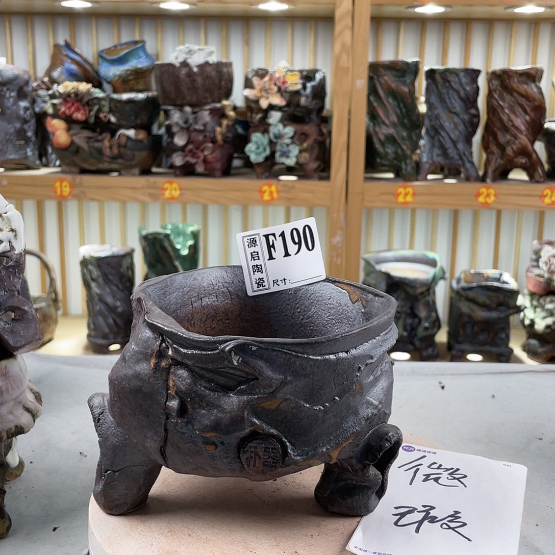 紫砂花盆手工制作默认微瑕190