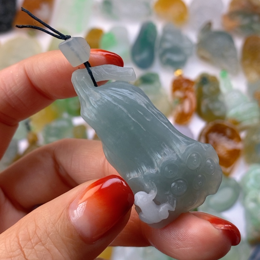 【闪购商品】定制翡翠未镶嵌莲蓬