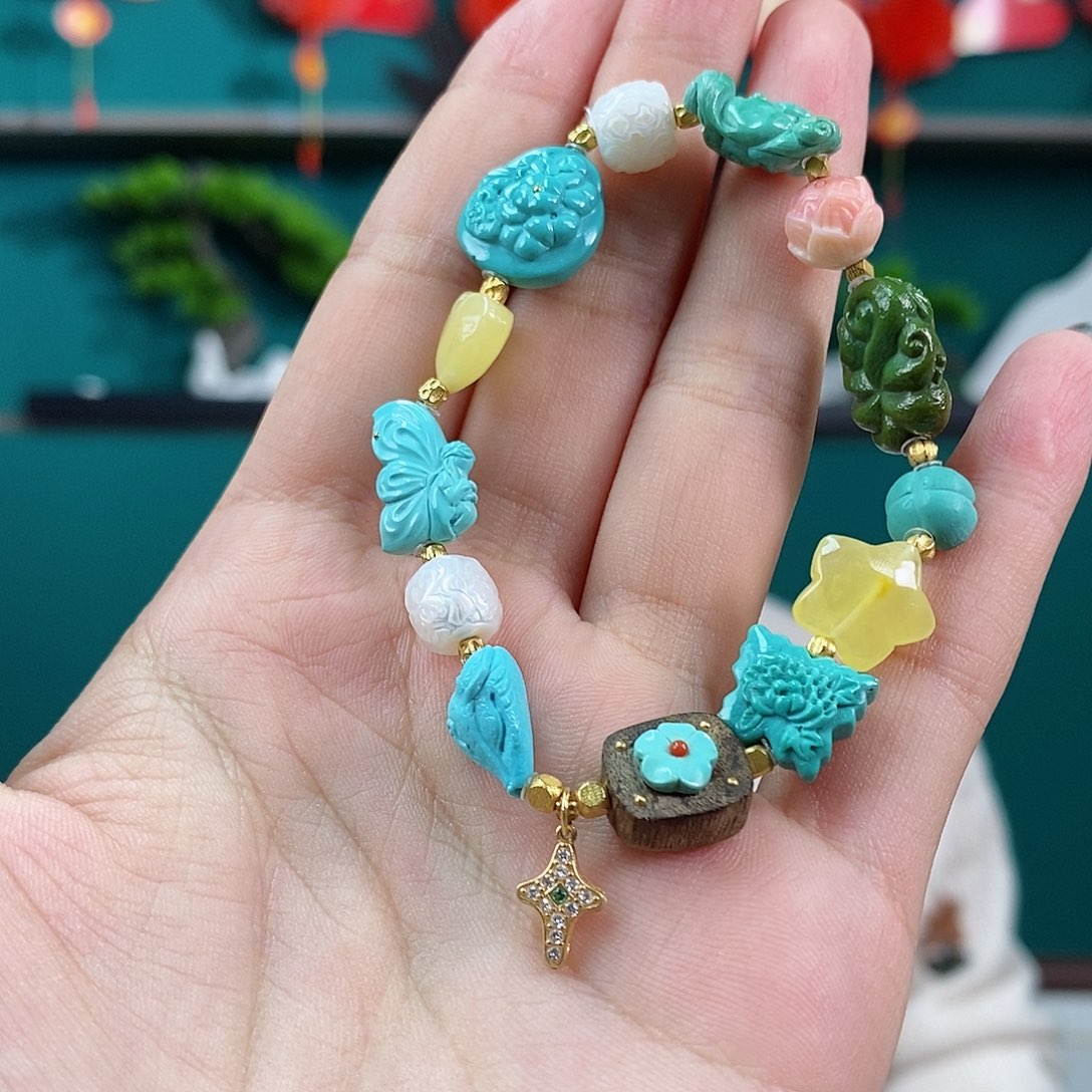 绿松石珠宝奇石未镶嵌