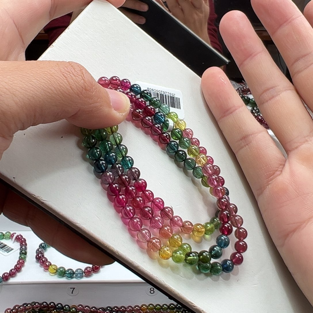 碧玺手串未镶嵌5.4mmmmmmmmmm