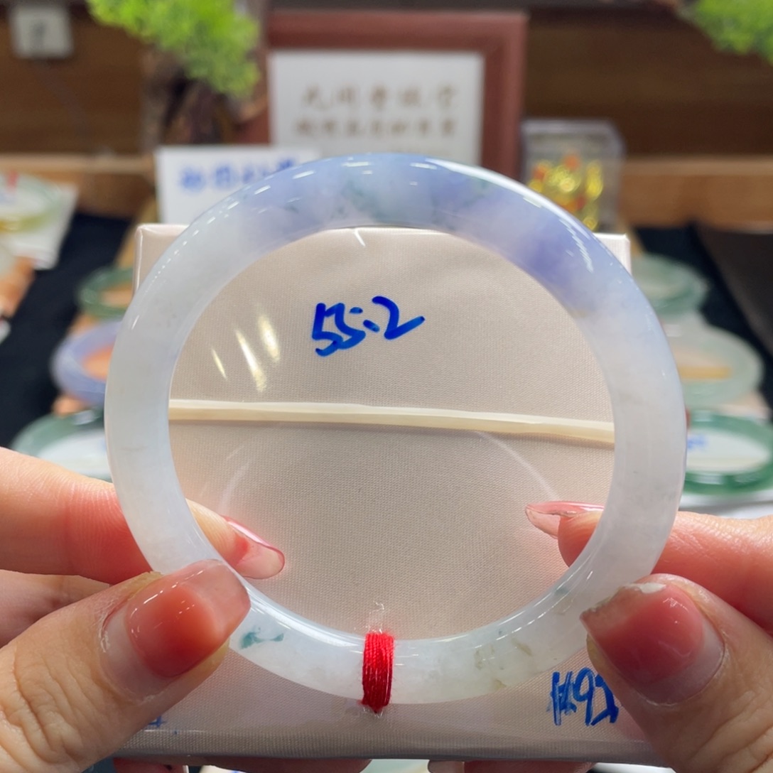 翡翠手镯未镶嵌55.2圆