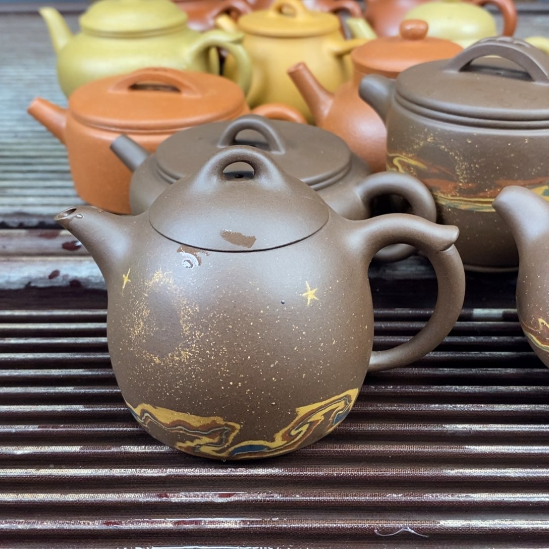 愚***鱼茶壶紫砂宜兴原矿紫砂壶秦权170c