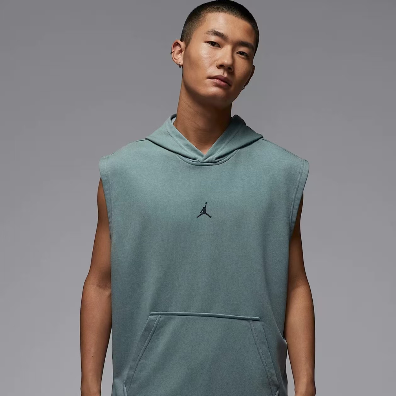 NIKE/耐克官方AJ男款DRI-FIT速干无袖连帽衫训练HF9939-041流光风