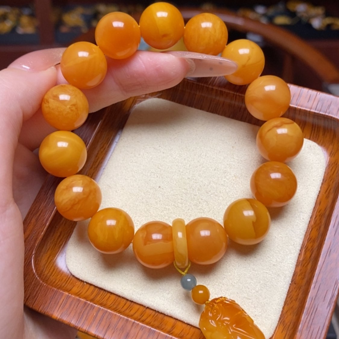 【闪购商品】蜜蜡手链未镶嵌手串