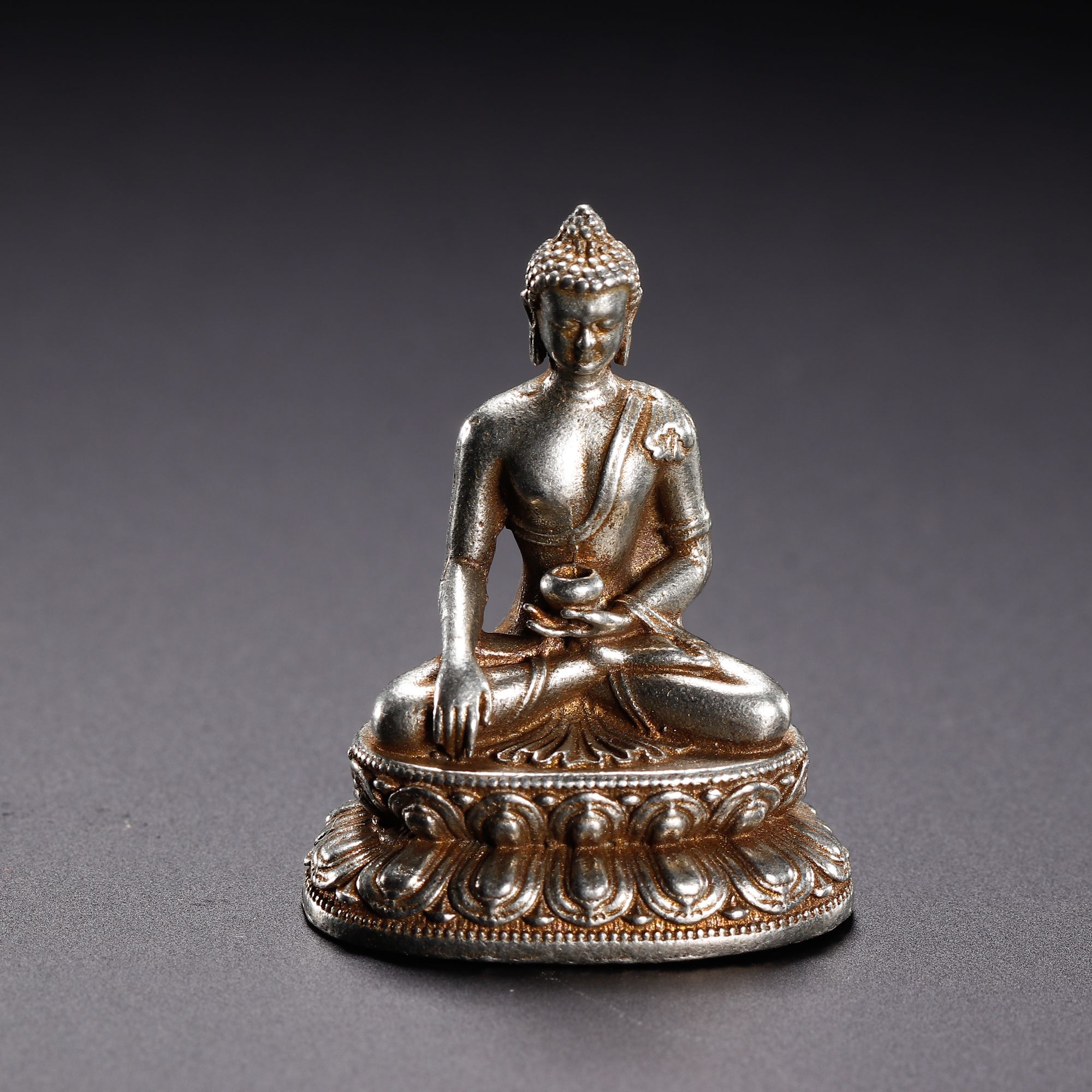 【程田文物】铜鎏银佛像-251030X-20