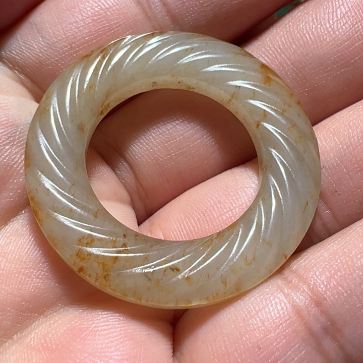 和田玉吊坠(不含链)未镶嵌天***”