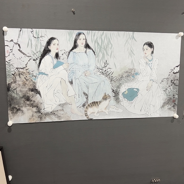 滴***穿国画张琳老师人物画作品