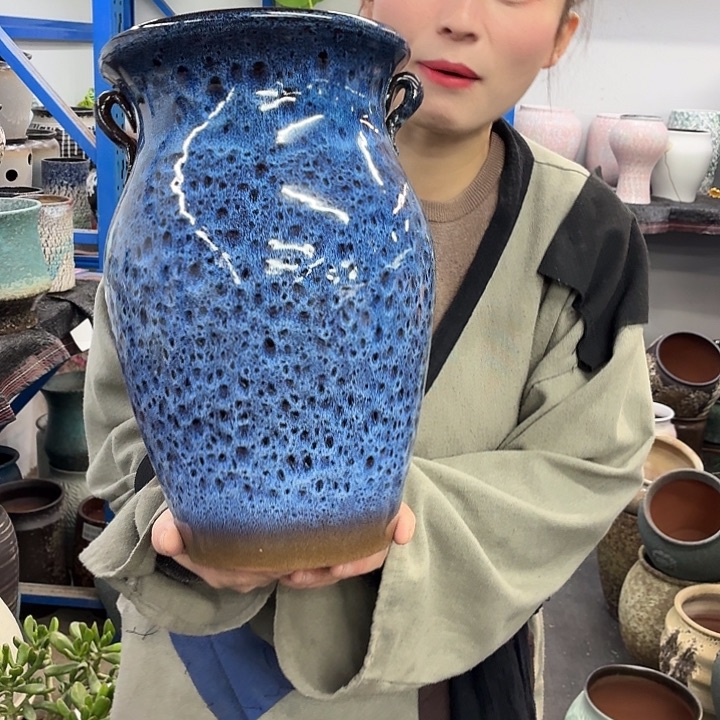 20×33 -粗陶花盆有孔-买买买