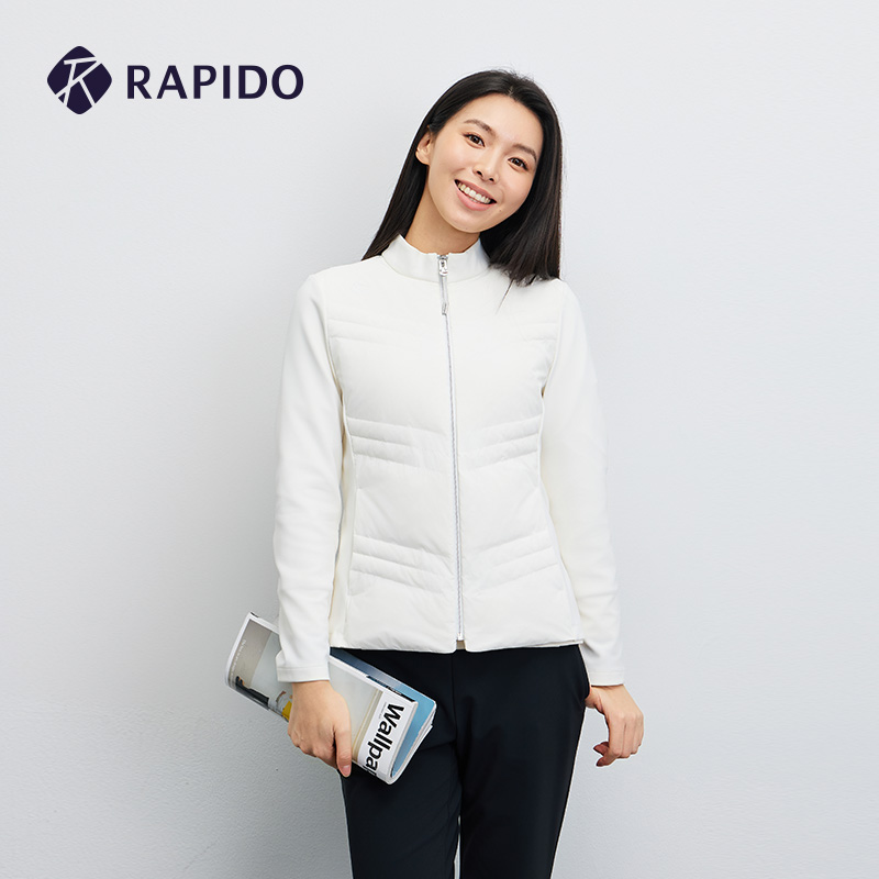 RAPIDO雳霹道2025年女士90%鸭绒简约休闲轻薄立领羽绒服CP5976G07