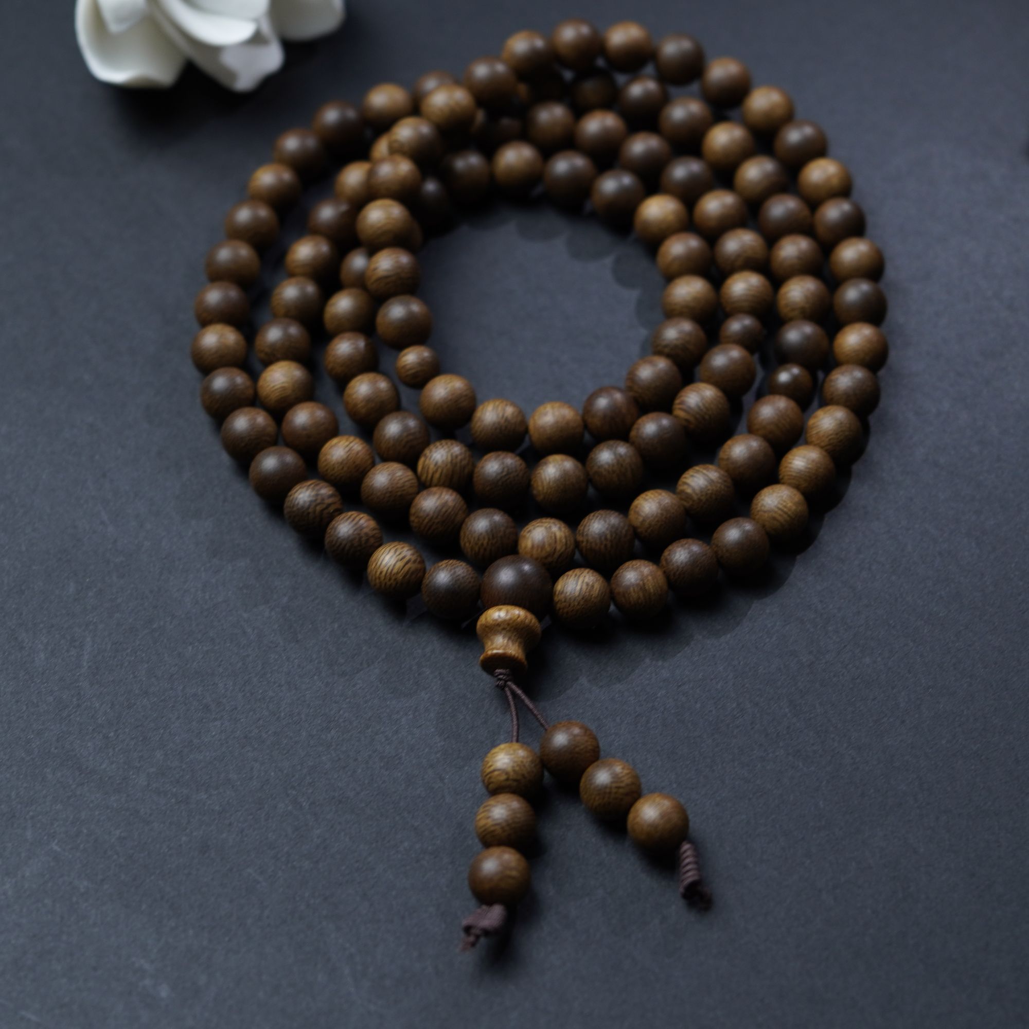 沉香【境一】Q059沉香富森红土0.8多圈圆珠手串（多样性发货一条）