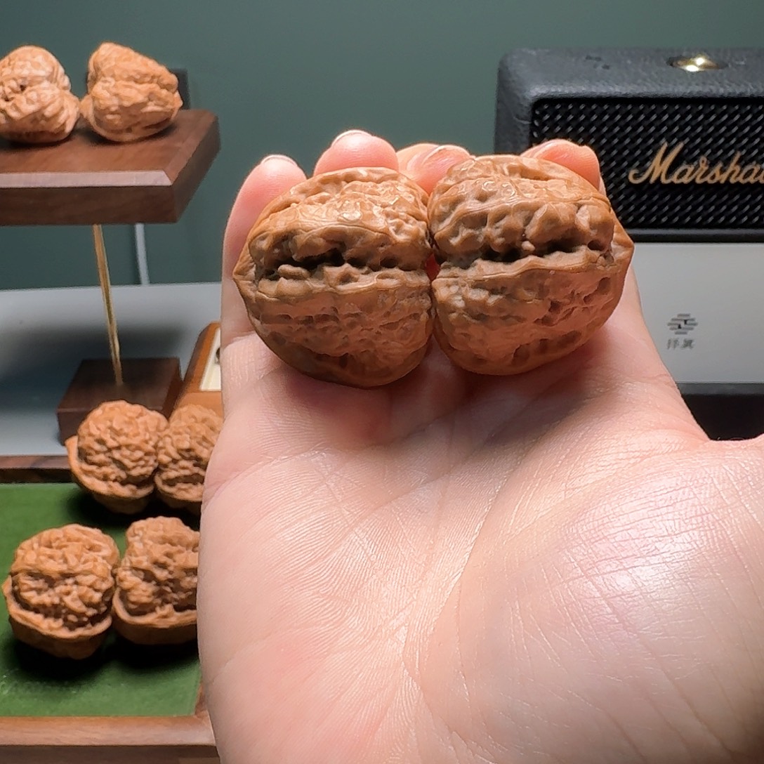 a***g文玩核桃吊坠择真严选40四开背延庆天花板