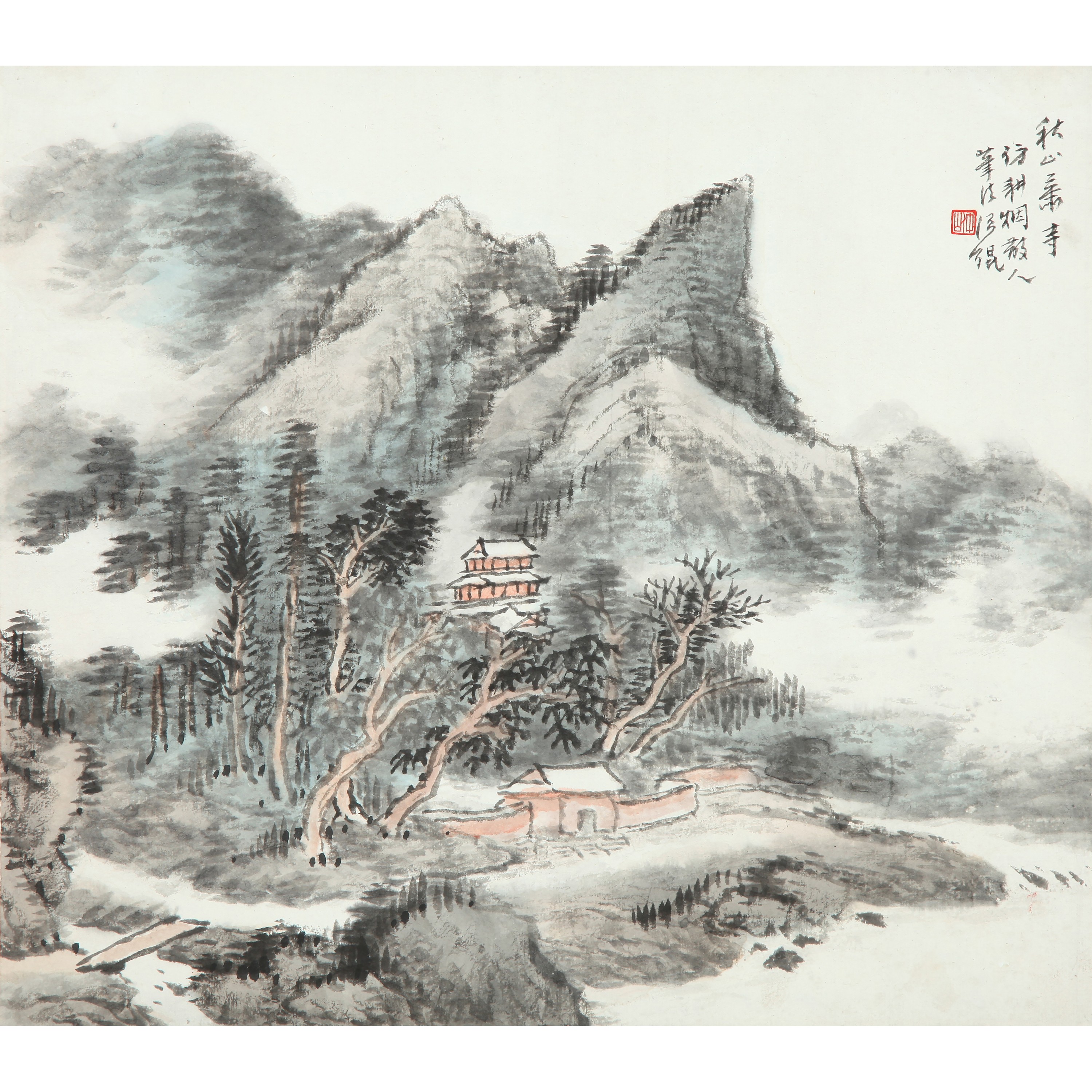  9525、汪琨 秋山萧寺【95拍卖】