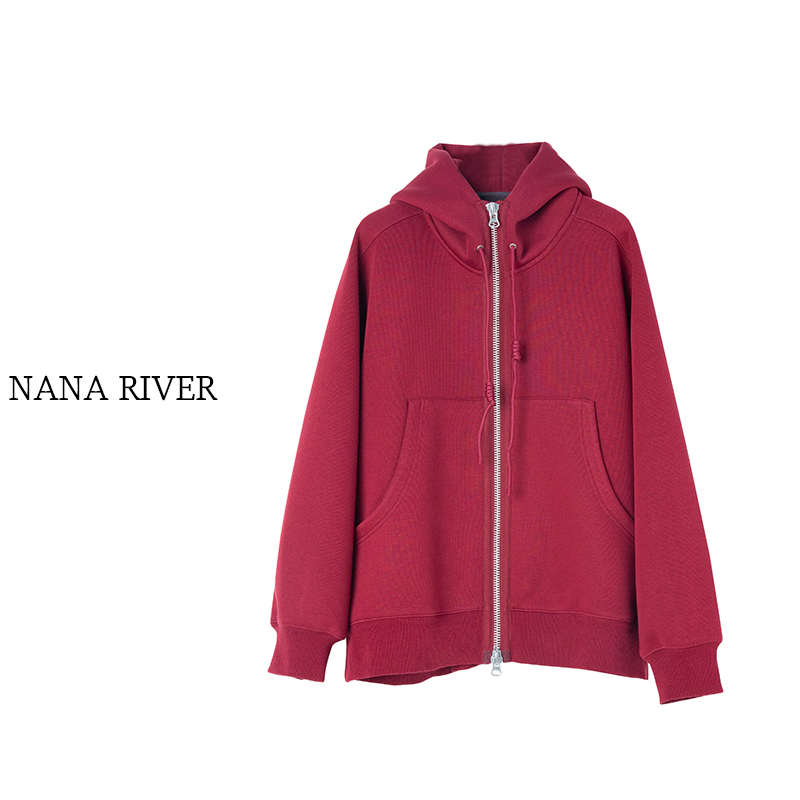 【山奈】新款拉链百搭卫衣外套高端原创设计师款小众极简风