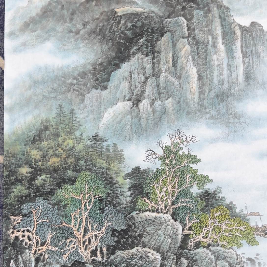 国画国画作品山水花鸟纯手绘