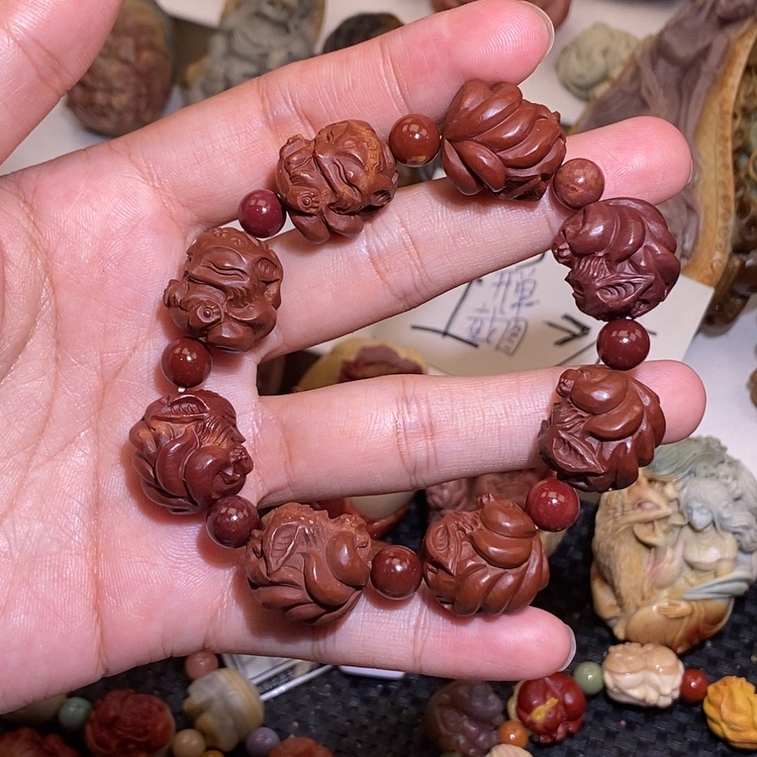 石英质玉（阿拉善玉）未镶嵌手链