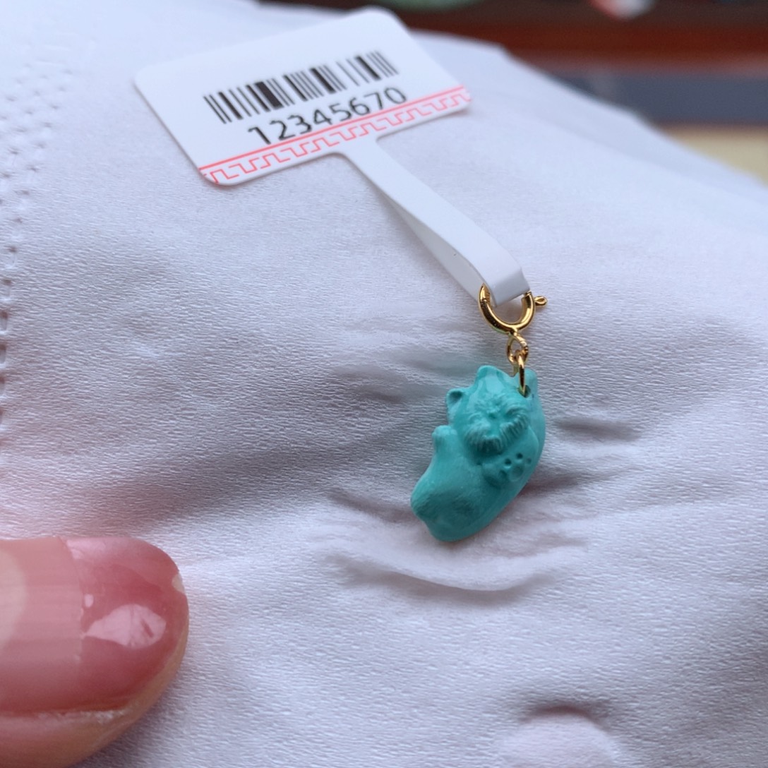 绿松石18K金镶嵌绿松石