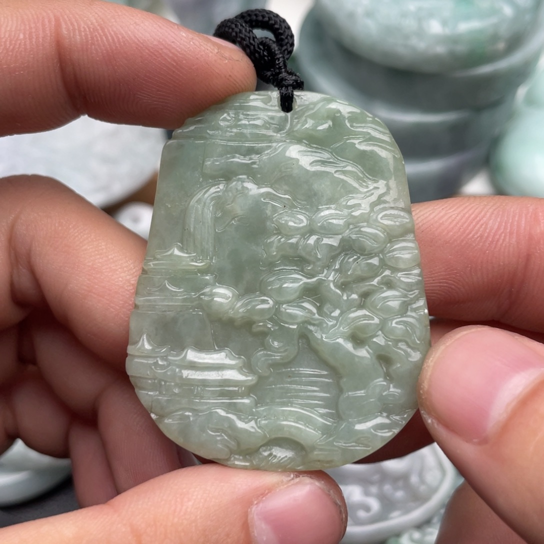 翡翠未镶嵌吊坠(不含链)