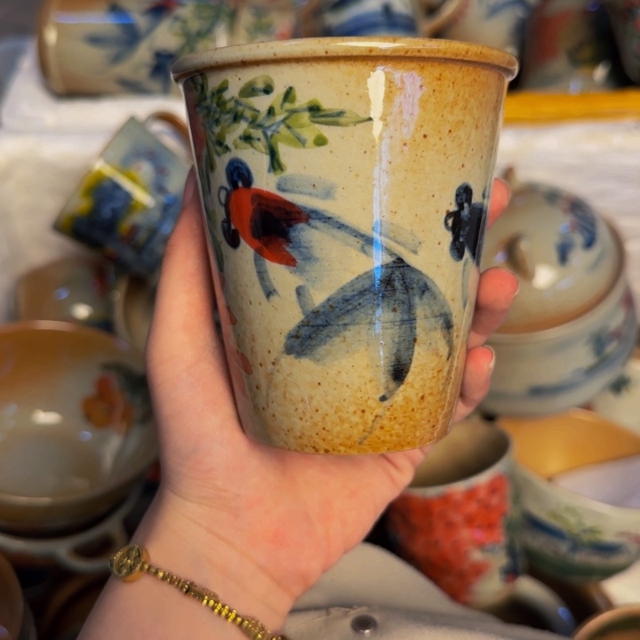瓷片景德镇陶瓷手工手绘
